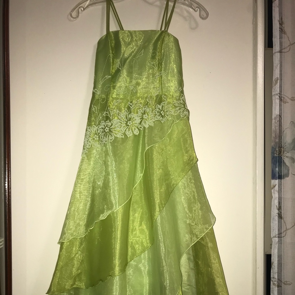 Green Flower Girl dress